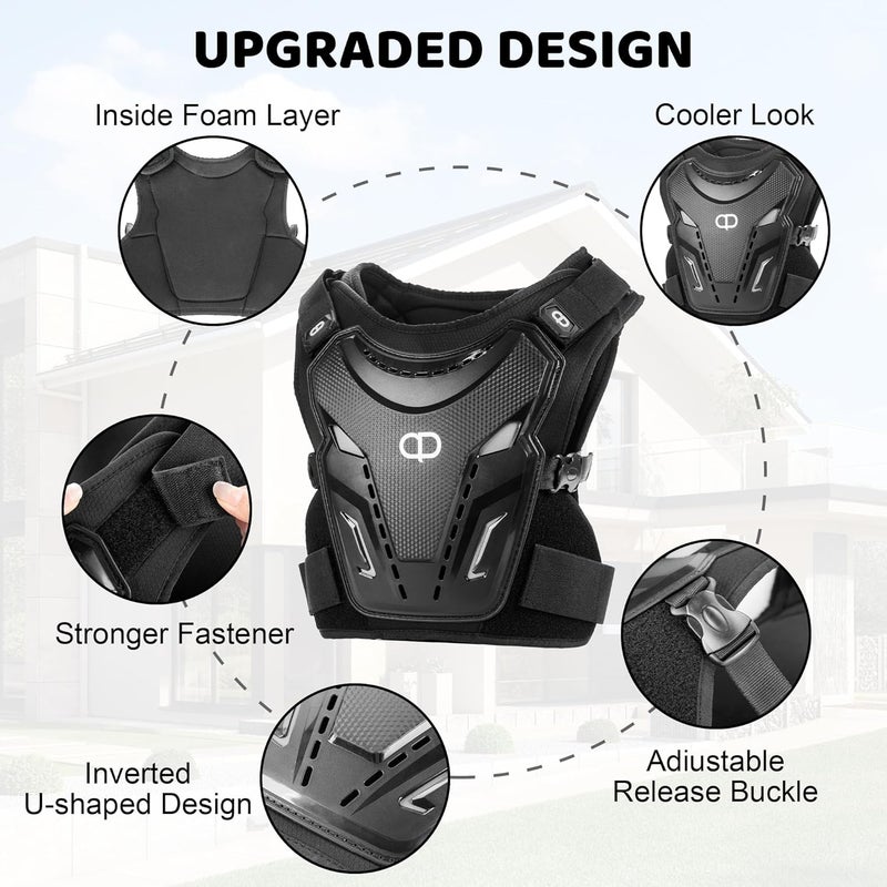 DA - Kids Dirt Bike Gear - Youth Motorcycle Riding Protective Gear Motocross Armor Suit Chest Protector for Boys Girls Mountain Biking Cycling - Image 2